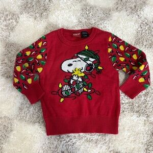 Red Snoopy Christmas Sweater